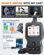ANCEL AD310 Pro OBD2 Scanner Diagnostic Tool & Car Battery Tester & Bluetooth - Image 6
