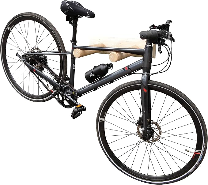 1-Place Wall-Mounted Bike Log Rack, Road Bike Wall Mount Hook, Bicycle Hangers - Image 4