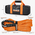 ALL-TOP Kinetic Recovery Rope 48000Lbs, 1in x 30ft, Heavy Duty 30+% Elasticity - Image 7