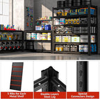 84" H x 55.12" W 6 Tier Metal Garage Storage Shelves, 3600 LBS Heavy Duty - Image 6