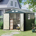 8x6FT Outdoor Steel Storage Shed by BreezZ