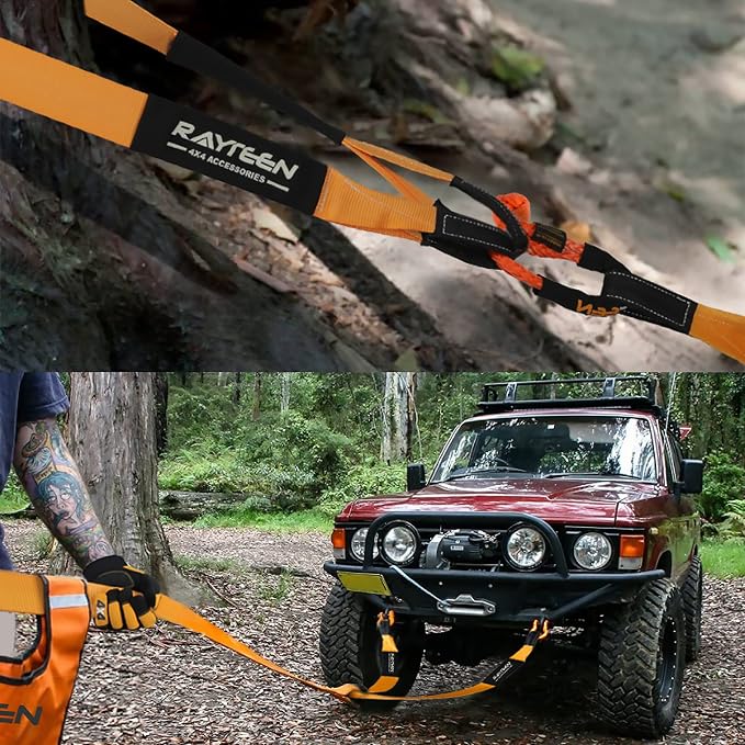 Genuine 33, 000lb Xtreme Heavy Duty Recovery Tow Strap | 20ft x 4in Vehicle Tow - Image 6