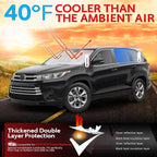 KAYZT Windshield Sun Shade for 2014-2019 Toyota Highlander SUV Foldable - Image 2