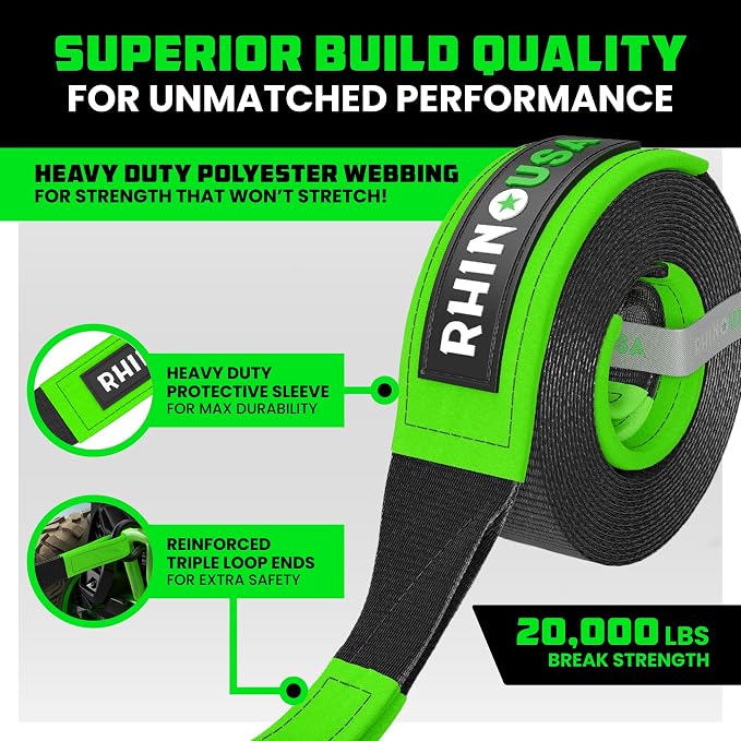 Rhino USA Recovery Tow Strap - Image 2