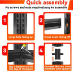 55''H Garage Shelving Heavy Duty Garage Storage Shelves, 2400LBS Capacity - Image 4