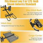 Hitch Wall Mount Bike Rack, Trailer Hitch Wall Mount Receiver Adjustable 1.25" - Image 3