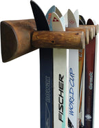 6-Place Log Ski Rack Wall Mount, Indoor Ski Storage Rack - Image 5