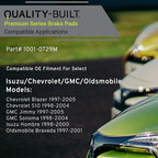 Premium Semi-Metallic Rear Brake Pads Compatible - Image 3