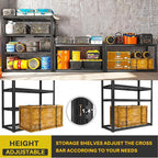 REIBII 40" W Garage Shelving 2240 LBS Storage Shelves Adjustable Metal Shelving - Image 5