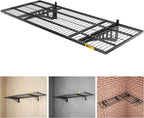 1.64x4ft Adjustable Rail Wall Garage Storage Shelf, by Unknown