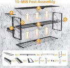 Power Tool Organizer Wall Mount Cordless, 15 Min Fast Install Metal Garage Tool - Image 3