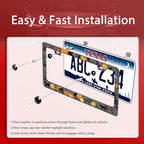 Halloween Pumpkin Cat License Plate Frame Bat Spider License Plate Holder Funny - Image 3
