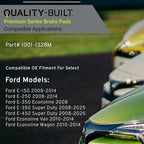 Premium Semi-Metallic Front Brake Pads Compatible - Image 3