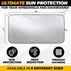 X-Large Truck Windshield Sun Shade - Image 3