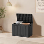 45 Gallon Resin Deck Box, Waterproof Outdoor Storage Bin - Image 9
