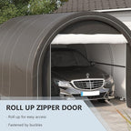 Outsunny 10' x 16' Carport, Heavy Duty Portable Garage Storage Tent - Image 5