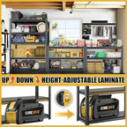 Garage Shelving Metal Storage Shelves 5-Tier Shelving Units Adjustable Storage - Image 5