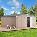 U-MAX 10' x 12' Outdoor Storage Shed Clearance, 10x12 Large Metal Garden Shed by U-MAX
