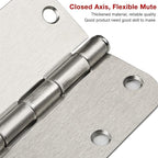 42 Pack Rounded Door Hinges Brushed Nickel 3.5 inch x 3-1/2", 5/8" Radius Heavy - Image 6