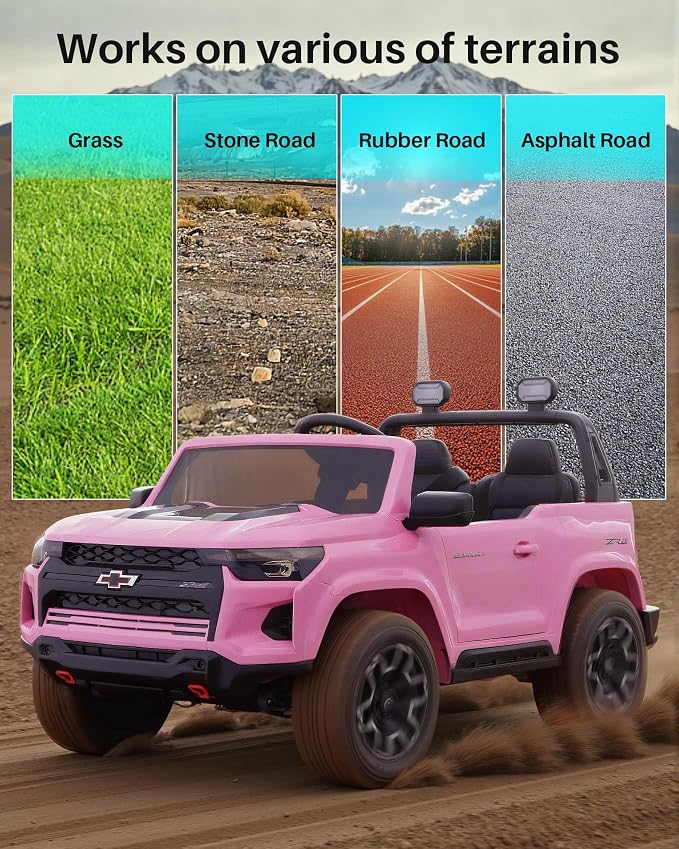 Joywhale 24V Ride on Truck 4WD Kids Electric Vehicle Licensed Chevorlet Ride on - Image 7