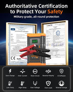 ASPERX Jump Starter with Air Compressor, 【Upgrade & Safety Certs】10L Gas/8L - Image 4