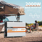 2000W Pure Sine Wave Inverter 24V DC to 120V AC Converter - Image 6