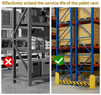 lesolar Pallet Rack Post Protectors, 1/5" Thickness Pallet Rack Frame Guard - Image 7