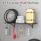 PEKGRIL Garage Wall Shelving Set of 2, 1.5X4 ft Garage Wall Shelves - Image 7