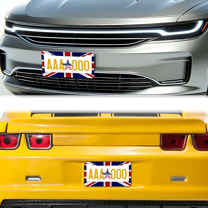 License Plate Frames Multicolor Automotive Exterior Accessories British Flag - Image 8