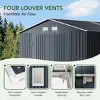10x12 FT Outdoor Metal Storage Shed - Image 5