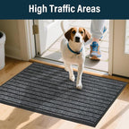 LotFancy 30" x 17" Set of 2 Front Door Mat - Image 8