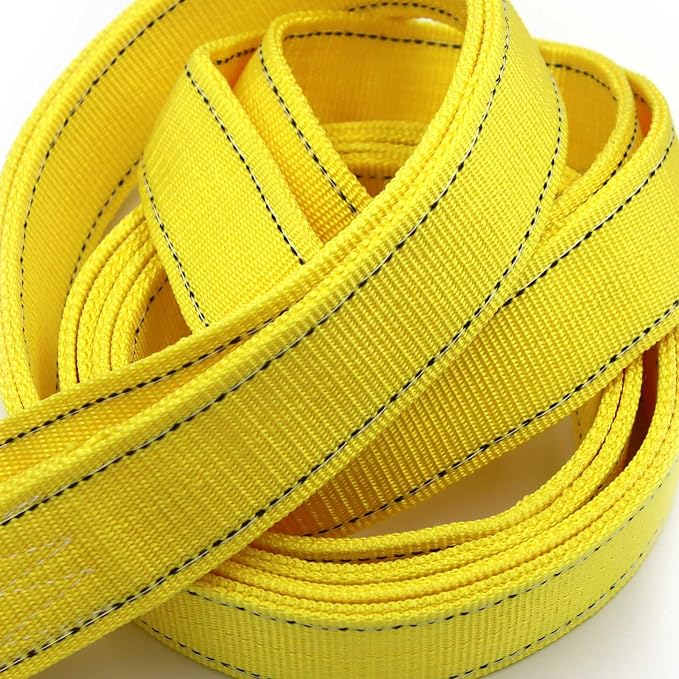 Heavy Duty Tow Strap with Safety Hooks | 2” x 16.4’ | 13200 LB Capacity - Image 6