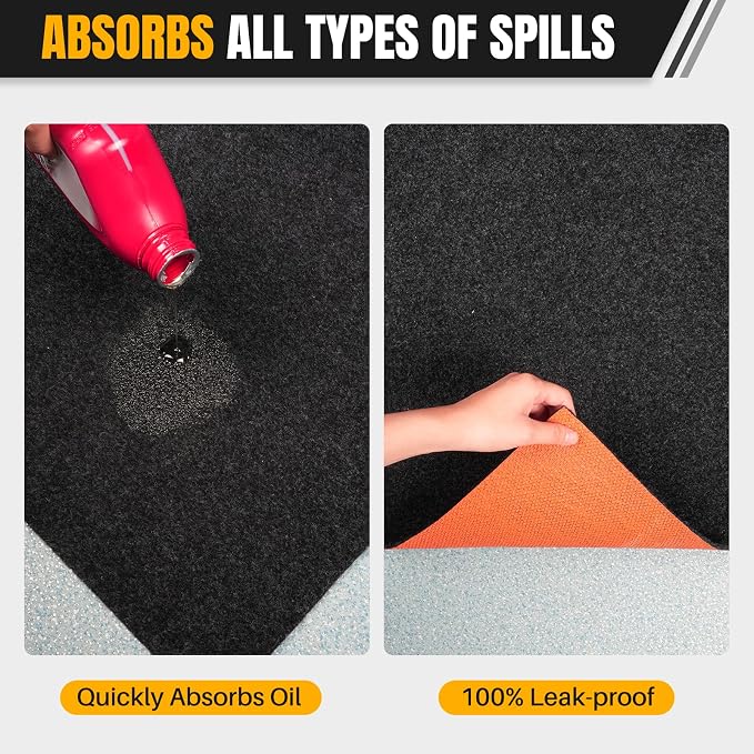 Heavy Duty Oil Spill Mat, Garage Floor Mat - Image 6