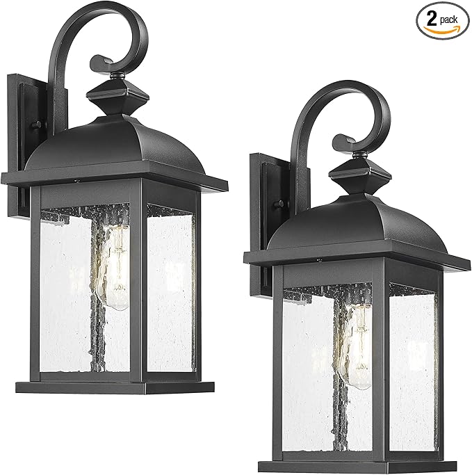 FEMILA 21" Outdoor Wall Light Fixture, 2 Pack Modern Outdoor Wall Sconce by FEMILA