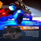 Nilight LED Rock Light Pods Waterproof Under Body Wheel Well Light Exterior - Image 6