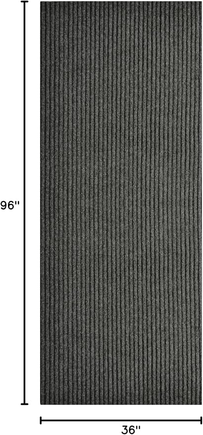 iCustomRug Spartan Weather Warrior Indoor/Outdoor Utility Ribbed Carpet Runner - Image 3