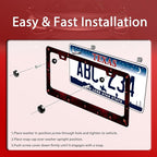 Personalise Bat Spider Web License Plate Frame Red Black License Plate Frames - Image 3