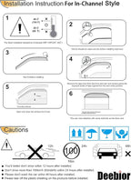 2pcs Side Window Deflectors Window Visors - Image 5