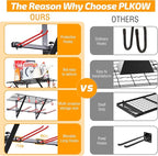 PLKOW Wall-Mounted Ski Rack, Skis Storage Rack - Image 5