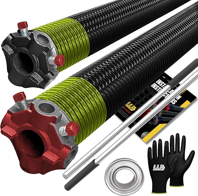 Garage Door Torsion Spring 207x1.75x31 Includes 1” Steel Bearing, Non-Slip by GASHardware