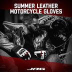 J.A.G. Leather Motorcycle Gloves - Image 5