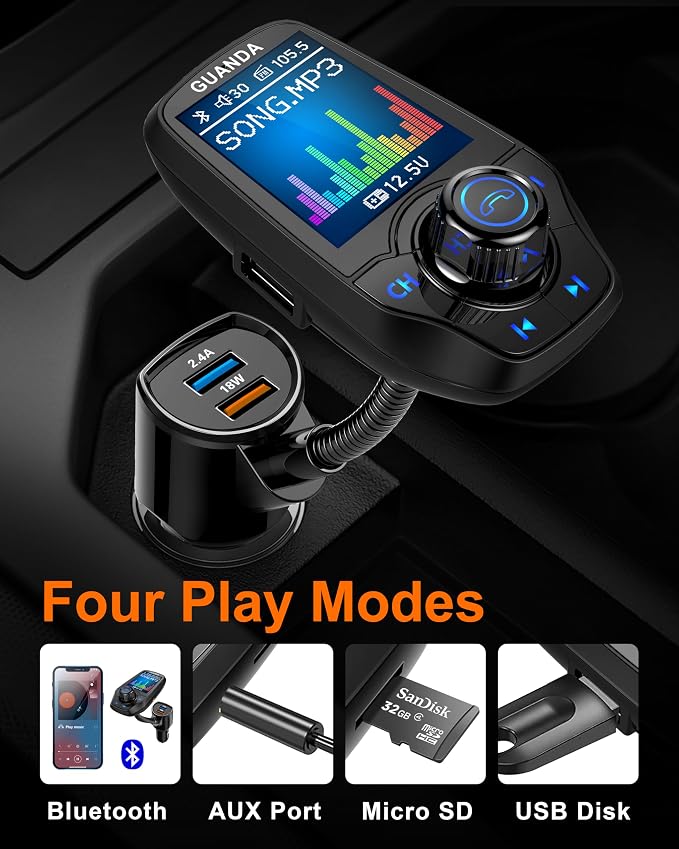 Upgraded Bluetooth FM Transmitter - Image 3