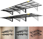 2x3ft Adjustable Rail Wall Garage Storage Shelf, by Unknown