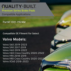 Premium Semi-Metallic Front Brake Pads Compatible - Image 3