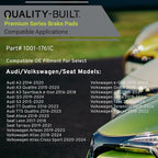 Premium Ceramic Rear Brake Pads Compatible - Image 3
