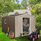 10×8FT Outdoor Metal Storage Shed Large Garden Sheds by Favfurish