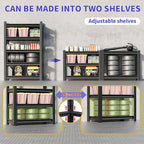 2 Set Garage Shelving Unit 72"H3000bls Heavy Duty Storage Shelves Easy Assembly - Image 6