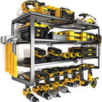 YYR 4 Layer Power Tool Organizer Wall Mount, Cordless Drill Hanger Storage Rack by YYR