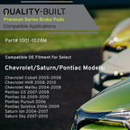 Premium Semi-Metallic Front Brake Pads Compatible - Image 3