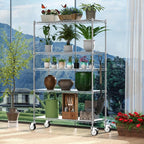 Wire Shelving with Wheels, 3000 Lbs Storage Shelves Heavy Duty, - Image 8